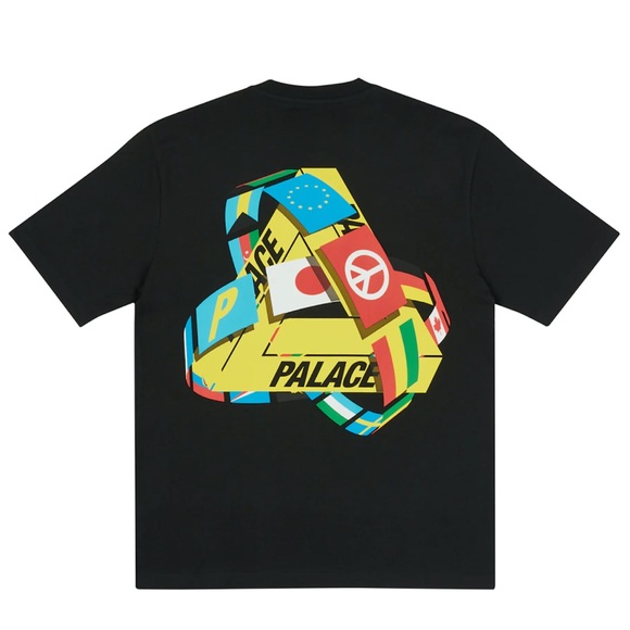 NWT 2021 PALACE TRI-FLAG MENS MEDIUM BLACK DEADSTOCK IN RETAIL ZIP-LOC - Picture 1 of 4